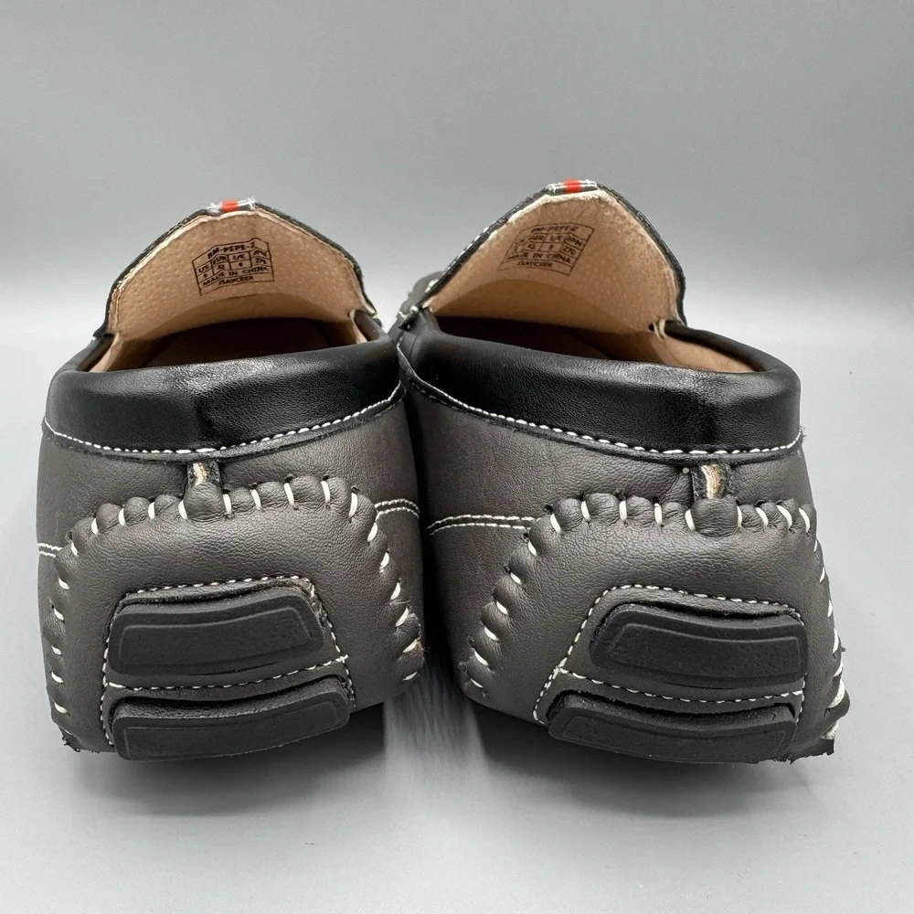 Bruno Marc Men's Driving Mocs Loafers Slip on Lightweight Shoes Grey Black Sz 9